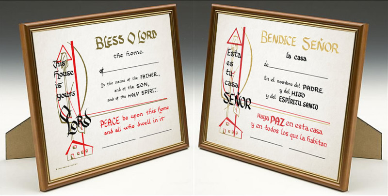 English and Spanish Church Certificates